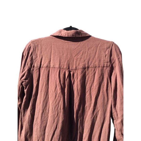 Altar'd State button up shirt womens XS mauve pink oversized western boho fall - Picture 10 of 12